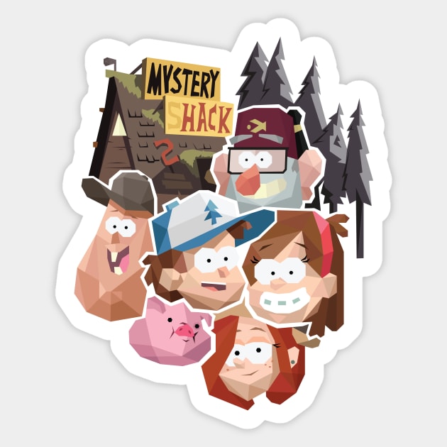 The Mystery Gang Sticker by Calfrills